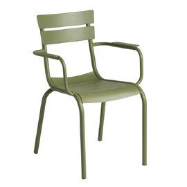 Magnolia Aluminium Garden Armchair in Olive Green