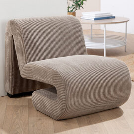 Magnolia Fabric Armchair In Beige