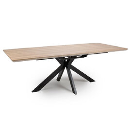Malone Large Wooden Extending Dining Table In Oak
