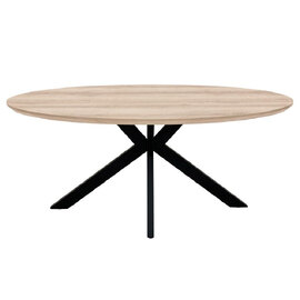 Malone Wooden Oval Dining Table In Oak