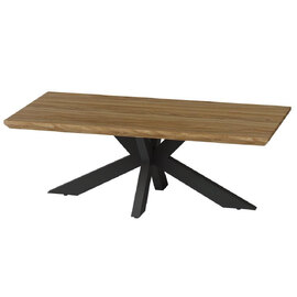Malone Wooden Rectangular Coffee Table In Light Walnut