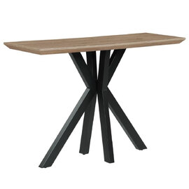 Malone Wooden Rectangular Console Table In Oak
