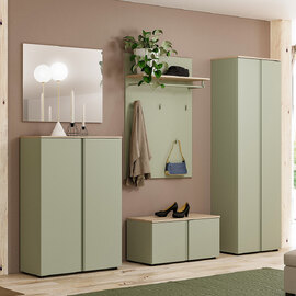 Malvern Wooden Hallway Furniture Set in Sage Green