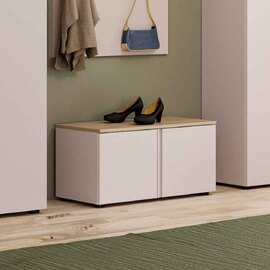 Malvern Wooden Hallway Seating Bench in Cashmere