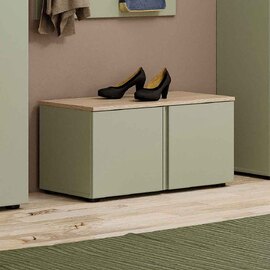 Malvern Wooden Hallway Seating Bench in Sage Green