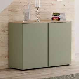 Malvern Wooden Sideboard with 2 Doors in Sage Green