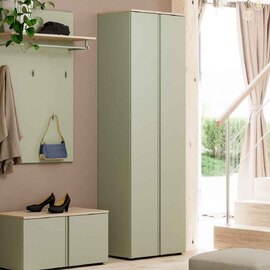 Malvern Wooden Wardrobe with 2 Doors in Sage Green