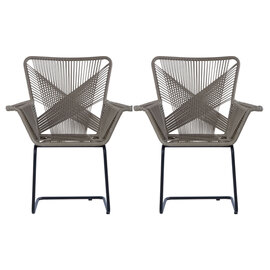 Hunor Kubu Rattan Effect Chair In Pair     