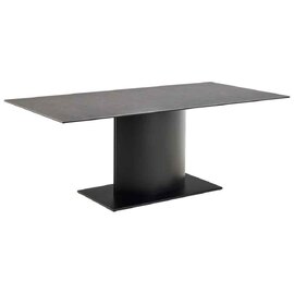 Manchester Ceramic Dining Table With Steel Base - Black Fairbanks
