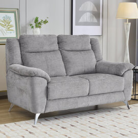 Mankato Fabric 2 Seater Sofa In Ash
