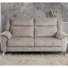 Mankato Fabric 3 Seater Sofa - Fossil
