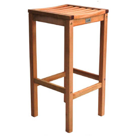 Marfa Natural Wooden High Stools Without Back In Pair
