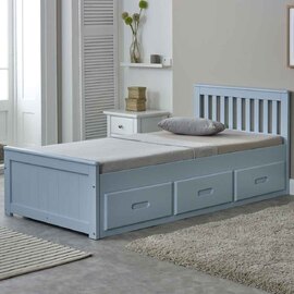 Marietta Storage Single Bed With 3 Drawers In Blue