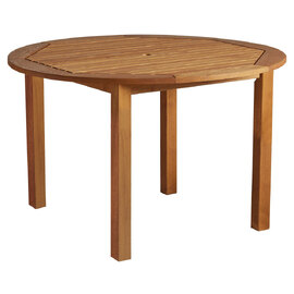 Marietta Wooden Round Dining Table In Natural