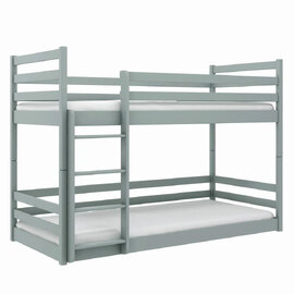 Marion Wooden Bunk Bed With Bonnell Mattress In Grey