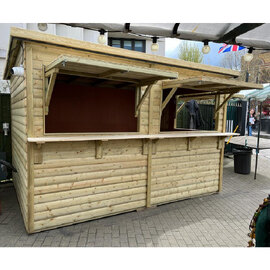Marne Wooden Garden Catering Market Chalet In Natural