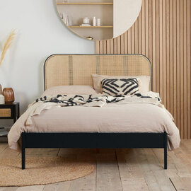 Marot Wooden Double Bed In Black
