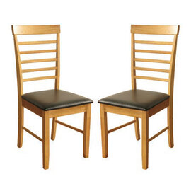 Marsic Light Oak Dining Chair In Pair