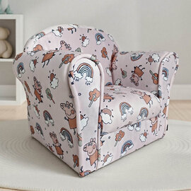 Maspeth Fabric Armchair In Pig Pink