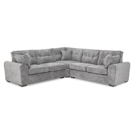 Maxton Fabric Corner Sofa In Grey
