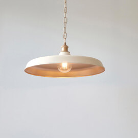Mayetta White Metal Pendant Ceiling Light In Satin Brass