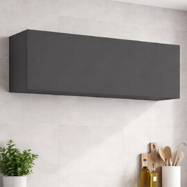 Mcrae Wooden Wall Hung Shelving Unit In Anthracite