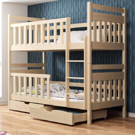 Meaford Wooden Bunk Bed With Bonnell Mattress In Pine