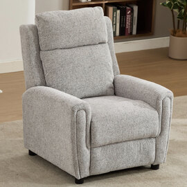 Medinah Fabric 1 Seater Sofa - Ash