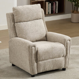 Medinah Fabric 1 Seater Sofa - Beige