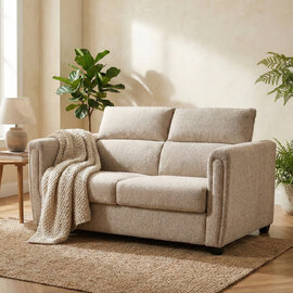 Medinah Fabric Sofa Bed in Beige
