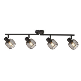 Meshy 4 Light Cage Bar Spotlight In Black