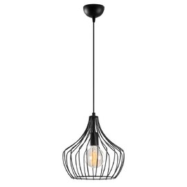 Mezop Metal Ceiling Pendant Light in Black