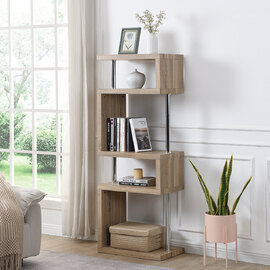 Miami Wooden Shelving Unit In Sanremo Oak