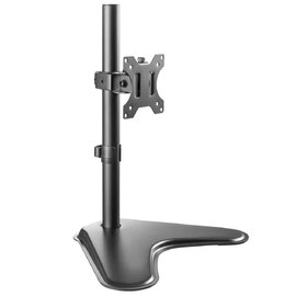 Midvale 32'' Single Arm Steel Desk Mount Monitor Stand - Black