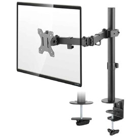 Midvale 32'' Single Arm Metal Desk Mount Monitor Stand - Black