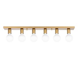 Mirro 6 Light Ceiling Light in Gold