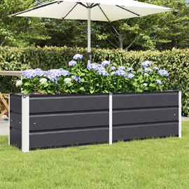 Modenza 160 x 45cm Garden Steel Planter In Anthracite