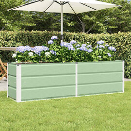 Modenza 160 x 45cm Garden Steel Planter In Green