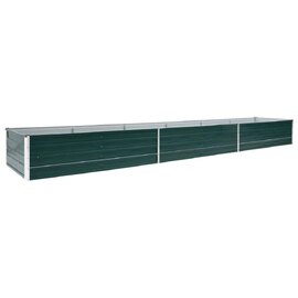 Modenza 480 x 80 x 45cm Garden Galvanised Steel Planter in Green