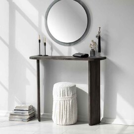 Montero Solid Wood Dressing Table in Anthracite