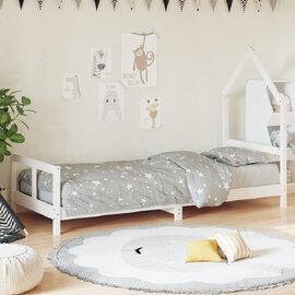 Moraira 80x200cm Wooden Children Bed In White
