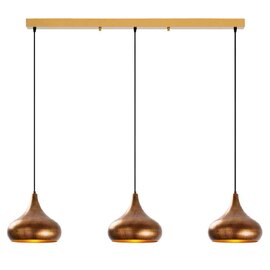 Muba 3 Light Metal Ceiling Pendant Light in Vintage