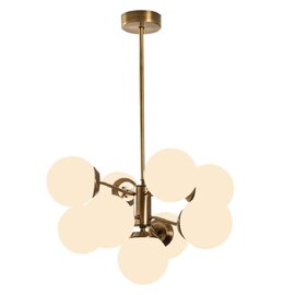 Mudoni 9 Light Metal Ceiling Pendant Light in Vintage and White