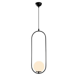 Mudoni Soft-Edge Metal Ceiling Pendant Light in Black and White