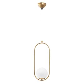 Mudoni Soft-Edge Metal Ceiling Pendant Light in Gold and White