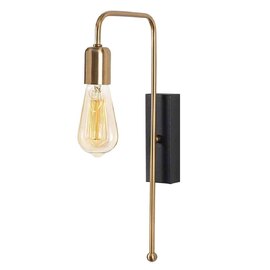 Mum Metal Wall Lamp in Gold and Black