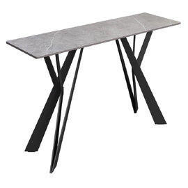 Murray Sintered Ceramic Console Table In Mid Grey