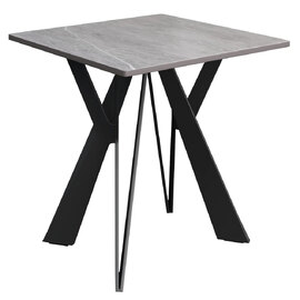 Murray Sintered Ceramic Side Table In Mid Grey