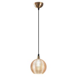 Muzo Metal Ceiling Pendant Light in Yellow and Vintage