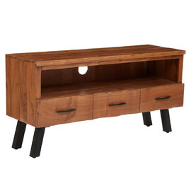 Nashua Wooden TV Stand With 3 Drawers In Natural